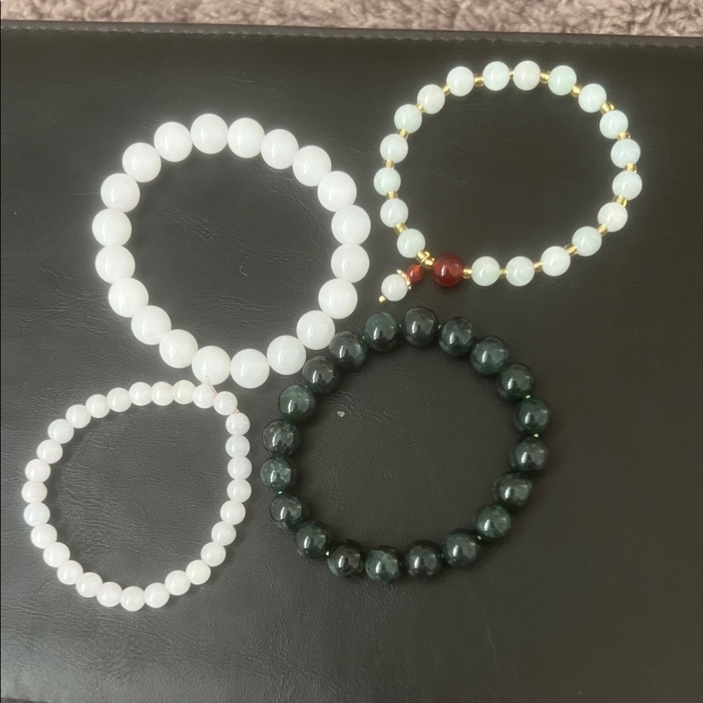 Elegant Multi-Color Beaded Bracelet Set